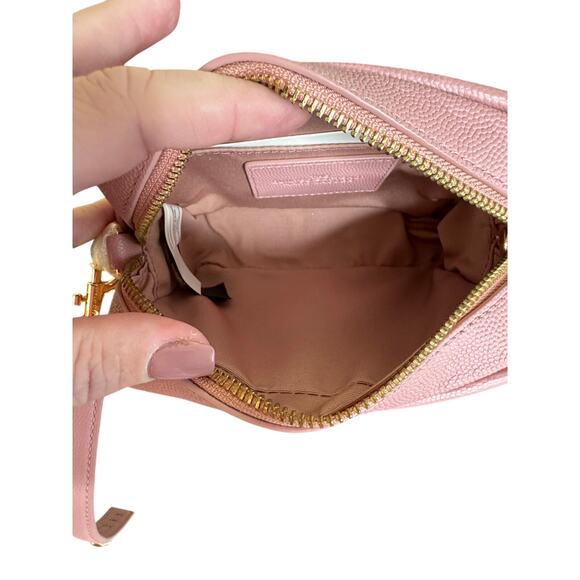 Marc Jacobs NWT The Quilted Softshot 17 in Pink with Pearl Embellishments - Picture 9 of 16
